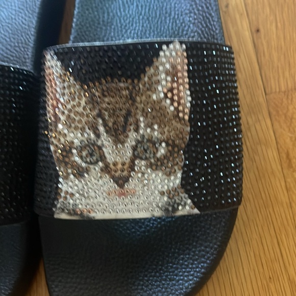 INC International concepts cat rhinestone black slides size 7 NWOT - Picture 6 of 11